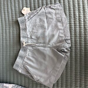 Light Gray/Denim girl's Casual Drawstring Shorts